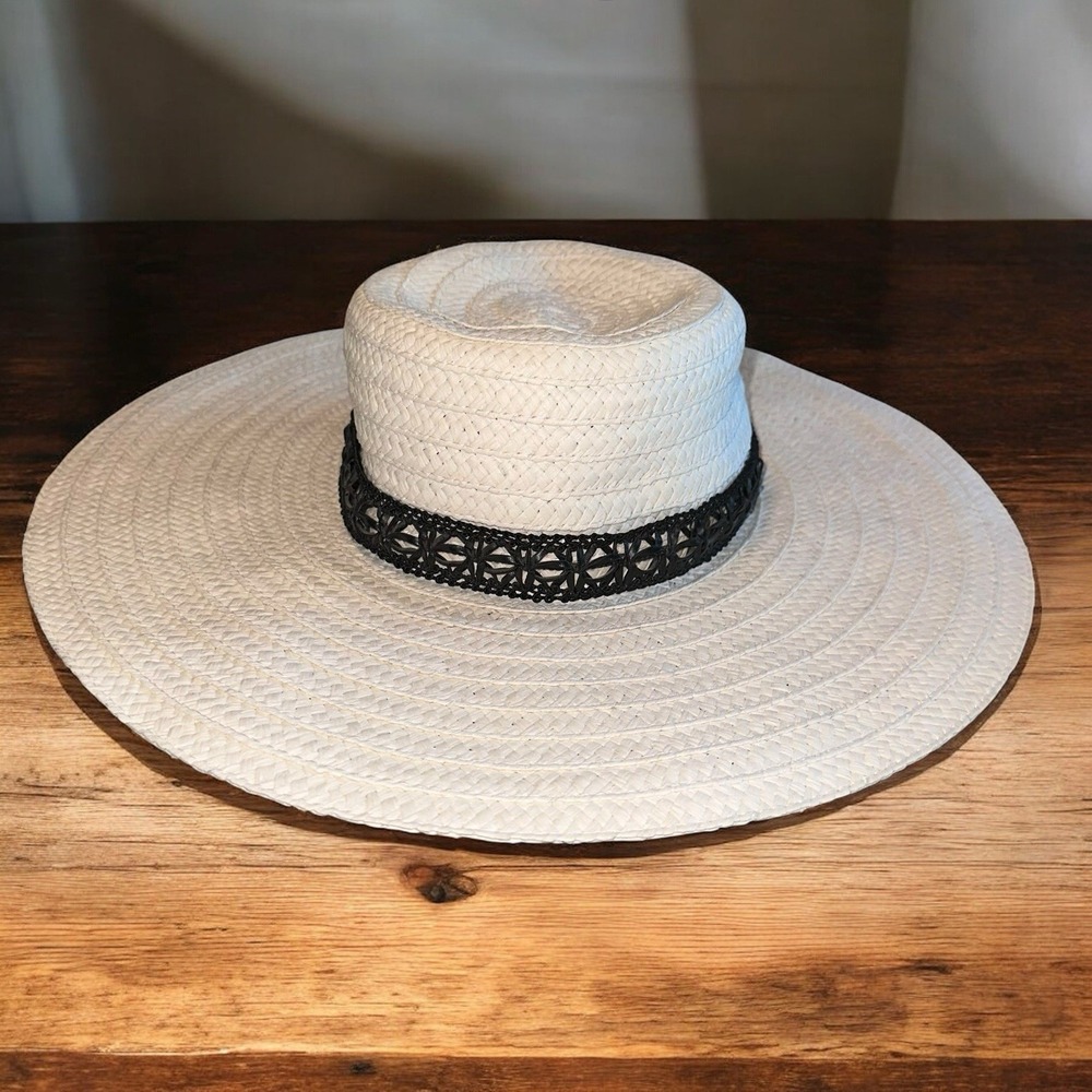 Women's Floppy Straw Sun Hat Wide Brim Beach Hat, Packable Summer Travel Cap